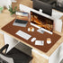 Leather Desk Pad Protector, Non-Slip PU Leather Mouse Pad, Large Waterproof Desk Mat for Office/Home Decor, Brown