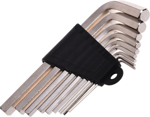 Cosmos L Shape Hexagon Hex Key Wrench Set, 9 Sizes Screwdriver Tool Kit