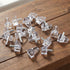 Sorcristy 20pcs 1/8 Inch (3mm) 3mm Shelf Support Pegs, Clear Plastic Shelf Pins for Small Holes Only, Cabinet Shelfs