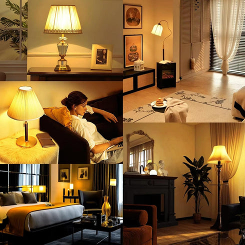 Bug Light Bulbs LED Yellow Light Bulb, 9W (6W Equivalent), E26 Base Amber Bug Light for Outdoor