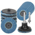 9Pcs 2 Inch Quick Change Sanding Discs, High Density Zirconia Die Grinder Flap Disc with 1Pc Disc Pad Holder