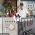 MIKEDE 4 Pack Heavy Duty Magnetic Hooks, 40Lbs Neodymium Swivel Hooks for Hanging, Strong Metal Hanger for Storage