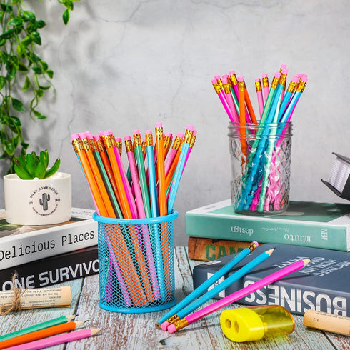 Personalized Inspirational Pencils, Custom Colorful Wood Pencils with Motivational Sayings, 30 Pieces