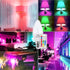 E12 3W 250Lm Dimmable Bulb, (4600k 6500k) (2 Pack) tento Lighting Candelabra Base, Bullet Top Multi-Colored Remote