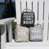 5" 6" Pavilion Gift Company Whatever Floats Your Boat Dark Gray Door Stopper, Grey, x
