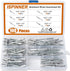 ISPINNER 100pcs Aluminum Blind Rivets Assortment Kit, 6 Sizes, 3/16" x (5/16" 3/8" 1/2" 5/8" 3/4") Silver