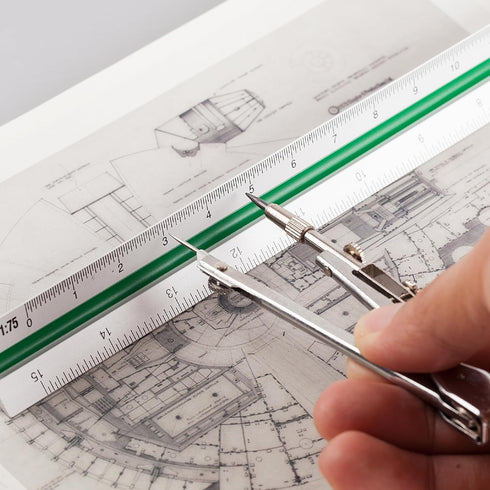 Mr. Pen Architectural Scale Ruler, 12 Inch, 3 pcs, Engineering Scale for Blueprints & Drafting