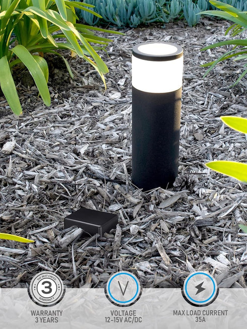 10-Way 12-15V 9-21 IP65, LEONLITE Junction Hub for Low Voltage Landscape Light Outdoor, AC/DC Path Lighting Junction