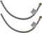 Eastman 20" Supply Line Steel Flex Long Faucet Connectors, 2 Pack, 1/2" FIP x 3/8" Comp