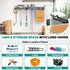 6 450lb, 48inch EVERHANGER Garage Tool Storage Organizer, Wall Mount Garden Tool Rack Organization, Heavy Duty Folding