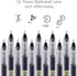 RIANCY 12 Pack Black Liquid Ink Rollerball Gel Pens, 0.5mm Extra Fine Point, Quick Drying for Journaling & Art