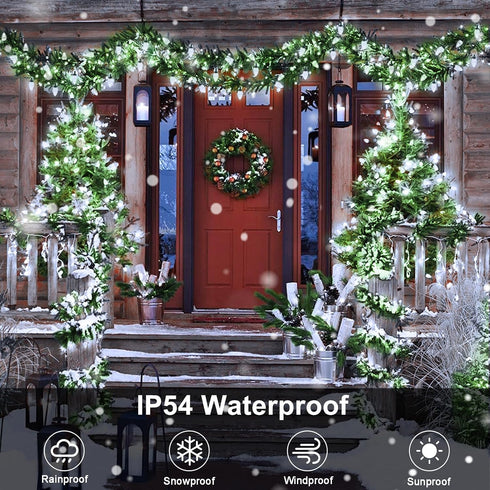 C9 66ft 100 C9 ZAIYW Christmas String Lights LED Strawberry Lights UL Plug String Lights Green Wire Waterproof