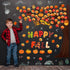 Zonon 128 Pcs Fall Classroom Tree Bulletin Board Set, Woodland Whimsy Autumn Trees and Scarecrow Cutouts