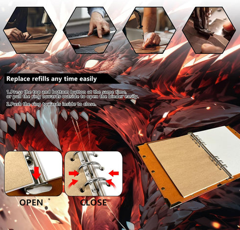 DUROTAN Compass Journal Notebook, Unique A5 Binder, 400 Page Travel Diary Writing Journal for Men Women