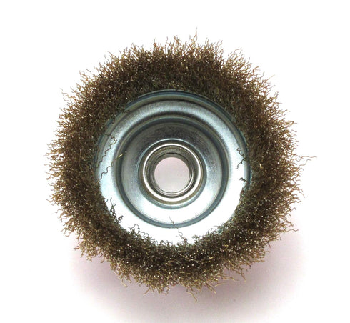 4 inches x 5/8 inch Fine Crimped Wire Cup Wheel Brush