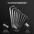 HAUTMEC 9-Piece Star Wrench Set, L Shape Metric Allen Wrench Set for Tamper Resistant Fasteners