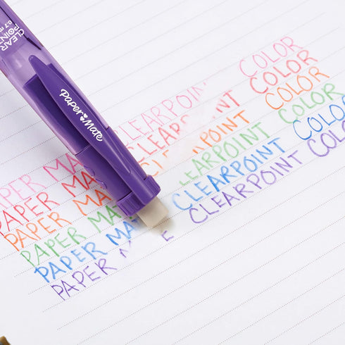 Paper Mate Clearpoint Mechanical Pencils, 0.7 mm Lead, Refillable, Vibrant Colors, Comfortable Grip, 6 Pack