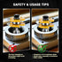 Junreox 2PCS Set, 3rd 1/4 3/4" 1/2" 3 Tongue and Groove Router Bit Gen. Shank Router Bits for Stock, Cutting Depth