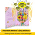 5.9 7.9Inch Mothers Day Card with Sound & Motion, Musical Sunflower Bouquet Mother's Day Card, Heartfelt Mothers Day