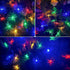 OZS 2PK 40LED 50FT 8 Dragonfly Solar Lights Outdoor Waterproof, Multicolor Solar Fairy Lights with Lighting Modes
