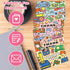 JOELELI 24 Pack Pack Video Game Kids Thank You Cards with Envelope, Funky Gaming Bulk Thank You Notes Small Cute Blank