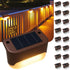 Solar Deck Lights Outdoor 16 Pack, Peel And Stick Deck Railing Lights,
