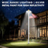 29 15-30 PPQ Flag Pole Light Solar Powered, LED Extra Bright Silver Flagpole Light for Ft Poles, Waterproof Lighting on