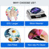 Ergonomic Mouse Pad with Wrist Support Rest, Large Gel Mousepad with Coaster for Pain Relief at Home & Office - Forest