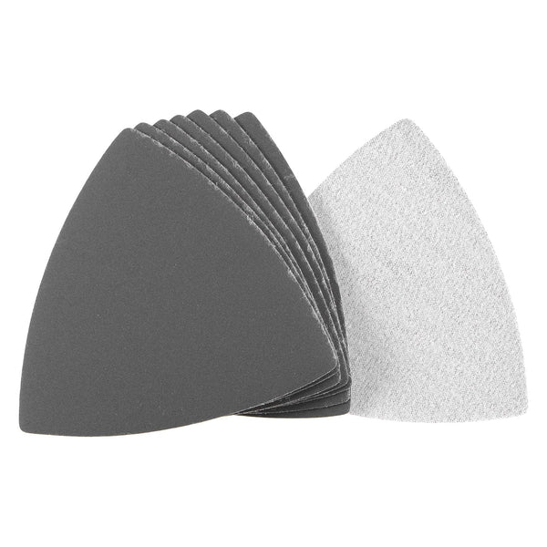 uxcell Triangular Sandpaper Hook and Loop Pad, 3-1/2" Oscillating Multi-Tool, Silicon Carbide, 800 Grit, 8pcs