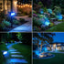 4 Pack 49LED 2 T-SUN Solar Spot Lights Outdoor, Landscape Spotlights, Lighting Modes Auto ON/Off Solar Lights
