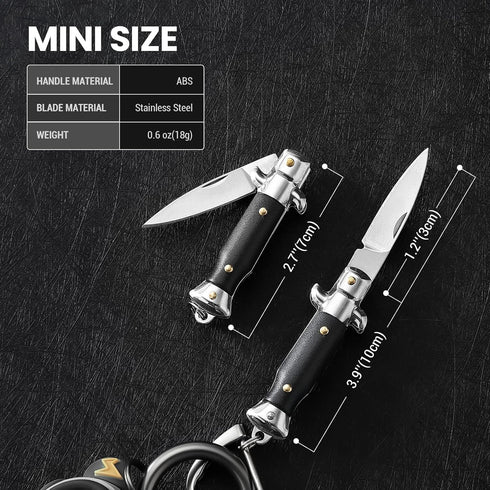 Cool Folding Pocket Knife, Mini EDC Knife with Unique Design, Small Box Cutter, Tiny Knives for Everyday Carry