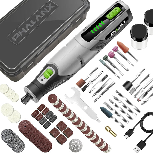PHALANX Rotary Tool - 4V Cordless Rotary Tool Kit Accessories 80 PCS