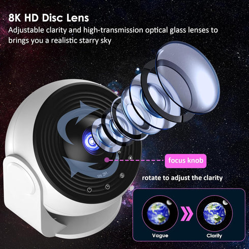 ARGIGU 13 1 Light,360 Upgraded Galaxy Star Projector for Bedroom, in Star Projector Galaxy Rotating Planetarium