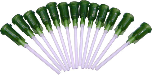 Syringe Dispensing Needles with Luer Lock, 14 Ga x 1 Inch Length, Pack of 100, Blunt Tip, Heat-Resistant Plastic