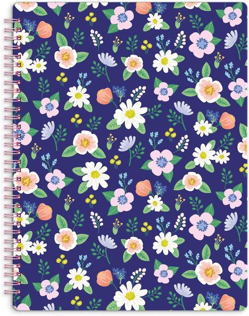 Sweetzer & Orange Cute Spiral Notebooks, College Ruled with Pockets, Hardcover for Women, 80 Double-Sided Pages