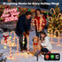24-Pack 10 Solar Christmas Lights Outdoor Decorations: Candy Cane Pathway Lights with Modes - Unique Xmas Gifts for Mom