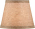 Aspen Creative 51022-2, 4" 6" 5" Set 2 Hardback Empire Transitional Clip-On Chandelier Shade, Beige Linen Texture