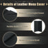 4.25" 11" Pack 10 2 (10, 2 (4.25 11 inch)) Restaurant Menu Covers Holders x | of Synthetic Leather Double Fold Panels