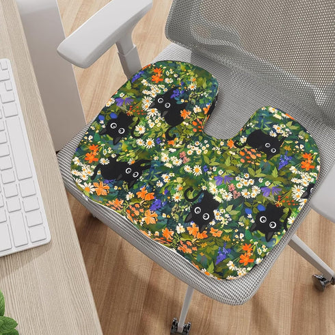 Tailbone Memory Foam Relief Cushion for Office Chairs - Sciatica Support