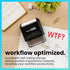 ExcelMark Self-Inking Novelty Message Stamp - WTF? Red Ink