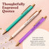 MESMOS 3pc Fancy Pen Set for Women, Cute Boss Lady Gifts, German-Made Ink, Teacher Pens, Office Gifts