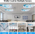 2 Pack 4" 2" Fluorescent Light Covers- X Magnetic Ceiling Light Cover Room Supplies- Ceiling Light Diffuser