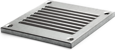 Vent Systems 4'' x 4'' Inch Galvanized Air Vent Cover, Metal Air Return Grill with Pest Guard Screen