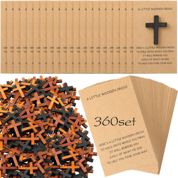 Colingmill 360 Sets Pocket Hug Token Bulk | Pocket Crosses in Bulk Mini