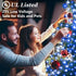 300 12 Dimmable, 75FT LED Blue Birthday Party Decorations String Lights with Modes Timer Waterproof Green Wire