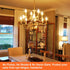 Rnyloas CA11 Dimmable Bulbs 2700k 4W 120V, 12 Pack CA11 Bulbs 40 E12 11 Bulbs Chandelier Light Warm White High Output