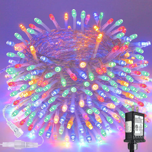 Connectable 200 LED Christmas Lights Indoor Outdoor with Timer, 66FT 13 Modes