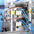 TAILONZ PNEUMATIC Blue Straight Reducing 1/2" Tube OD x 1/4" Tube OD Push to Connect Fittings