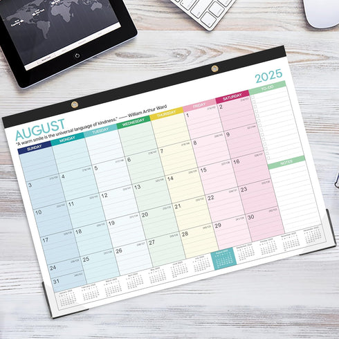 Calendar 2025-2026, 18 Monthly Desk/Wall Calendar, 16.8" x 12", July 2025 - December 2026, Thick Paper with Corner