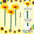 Chinco Sunflower Pens Artificial Flowers Ballpoint Pens Creative Sunflower Gel Ink Pen 0.7mm Flower Writing Pen for School Office Home, Kid Teacher Student Present, Party Favor Decor (16 Pcs) by Chinco